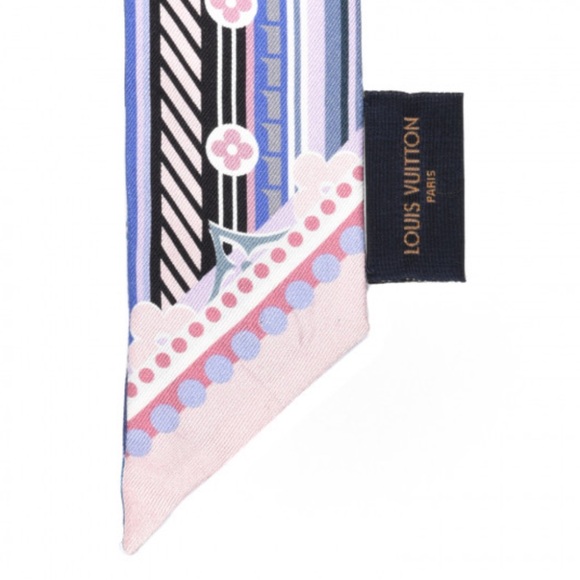 LOUIS VUITTON Silk Pop Monogram BB Bandeau Scarf - Picture 4 of 17